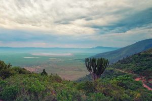 Scenic view from the rim of Ngorongoro crater, Tanzania
